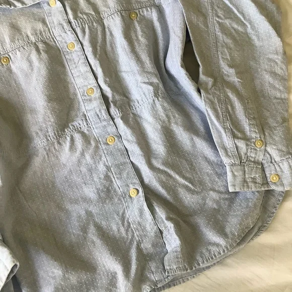 Patagonia Light Blue Button-Up Shirt - Picture 2 of 11